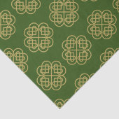 Gold Celtic Shamrock Pattern Tissuepapier (Detail)