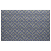 Gold Celtic Trinity Knoopt op Navy Blue Stof (Fat Quarter)