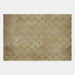 Gold Celtic Trinity Knot Inpakpapier Vel