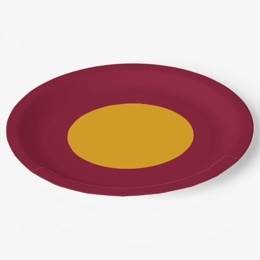 Gold Centered Custom Party Plate Papieren Bordje (Gekanteld)