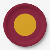 Gold Centered Custom Party Plate Papieren Bordje (Voorkant)