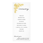 Gold Ceremony Programma (Achterkant)