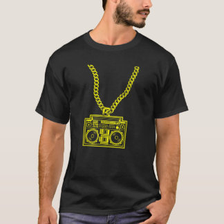 Gold Chain BoomBox 80 s 90 s  Retro cadeau Ch T-shirt