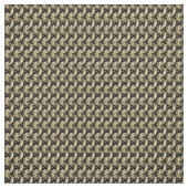 Gold Chainmaille Print Gothic Pattern Fabric Stof (Swatch)