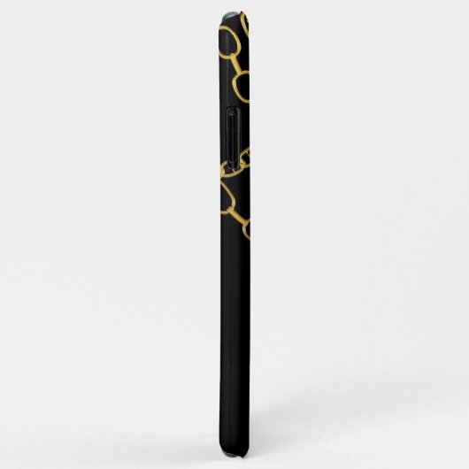 Gold Chains Black Hip Hop Chain Case-Mate iPhone Case (Achterkant/rechts)