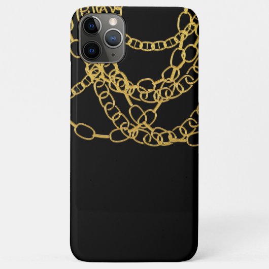 Gold Chains Black Hip Hop Chain Case-Mate iPhone Case (Achterkant)