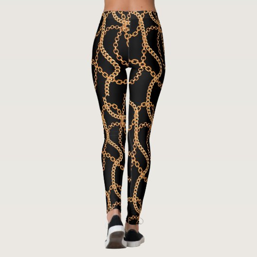 Gold Chains Luxury  Leggings (Achterkant)