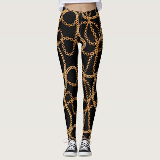 Gold Chains Luxury  Leggings