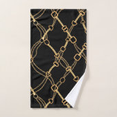 Gold Chains op zwart- Bad Handdoek (Handdoek)