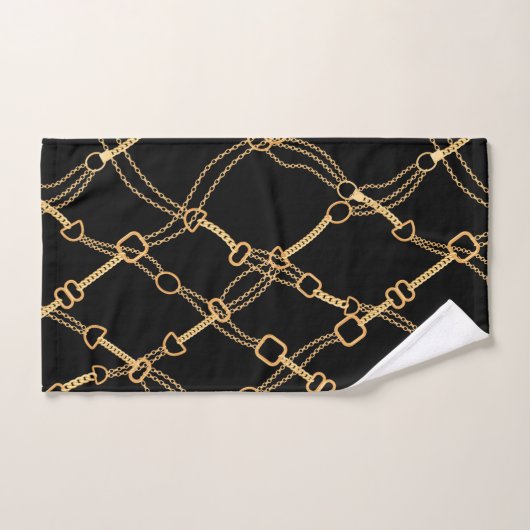 Gold Chains op zwart- Bad Handdoek (Handdoek)