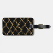 Gold Chains op zwart- Bagagelabel (Achterkant horizontaal)