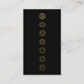 Gold Chakras Meditation Visitekaartje (Voorkant)