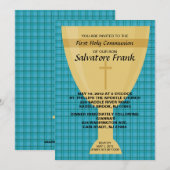 Gold Chalice First Communitation Kaart (Voorkant / Achterkant)