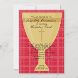 Gold Chalice First Communitation Kaart