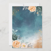 Gold Chalice Green Rozen Eerste Heilige Communie Kaart (Achterkant)