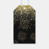 Gold Champage Proost Oudejaarsavond Familie Vakant Cadeaulabel (Achterkant)