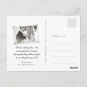 Gold Champagne Bubble Elegant Wedding Bedankt Briefkaart (Achterkant)