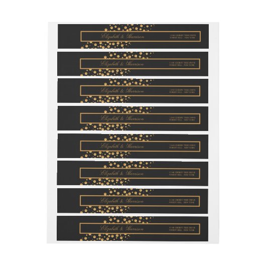 Gold Champagne Bubbles Engagement Party (Vel)