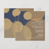 Gold Champagne Bubbles Modern Weddenschap Kaart (Voorkant / Achterkant)