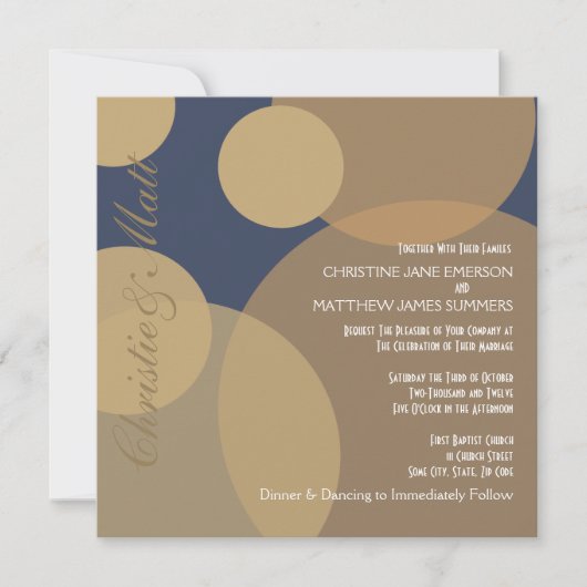 Gold Champagne Bubbles Modern Weddenschap Kaart (Voorkant)
