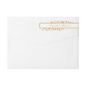 Gold Champagne Bubbles Wedding (Achterkant)