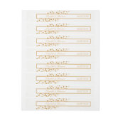 Gold Champagne Bubbles Wedding (Vel)