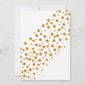 Gold Champagne Bubbles Wedding Kaart (Achterkant)