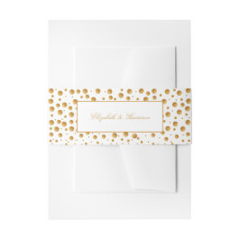 Gold Champagne Bubbles Wedding Uitnodigingen Wikkel
