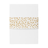 Gold Champagne Bubbles Wedding Uitnodigingen Wikkel (Achterkant Voorbeeld)