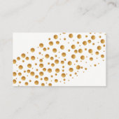 Gold Champagne Bubbles Wedding Website Informatiekaartje (Achterkant)