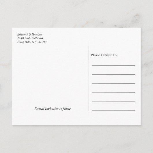 Gold Champagne Bubbles, zwart & goud sparen de dat Aankondigingskaart (Achterkant)