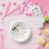  Gold Champagne Cheers New Year Papieren Kommen (Feest)