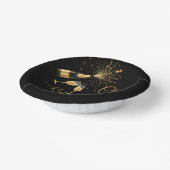 Gold Champagne Cheers New Year Papieren Kommen (Gebogen)