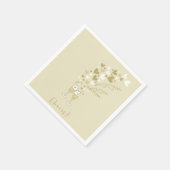 Gold Champagne Cheers Verloving Wedding Party Servetten (Hoek)