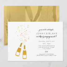 Gold Champagne Engagement Party