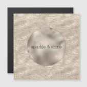 Gold Champagne Glitter Zebra Print glam (Voorkant / Achterkant)