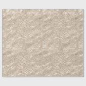 Gold Champagne Glitter Zebra Print glam Cadeaupapier (Vlak)