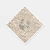 Gold Champagne Glitter Zebra Print glam Servet (Hoek)