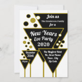 Gold Champagne, nieuwjaarsfeest Kaart (Voorkant)