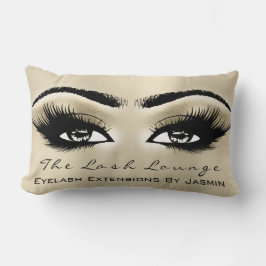 Gold Champaigne Makeup Eyes Lashes Beauty Kussen