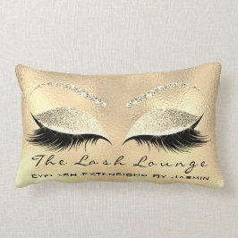 Gold Champaigne Makeup Eyes Lashes Beauty Kussen