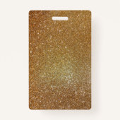 Gold Chandelier Sweet 16 Party VIP Badge (Achterkant)