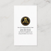 Gold Chauffeur Driver Service Visitekaartje (Achterkant)