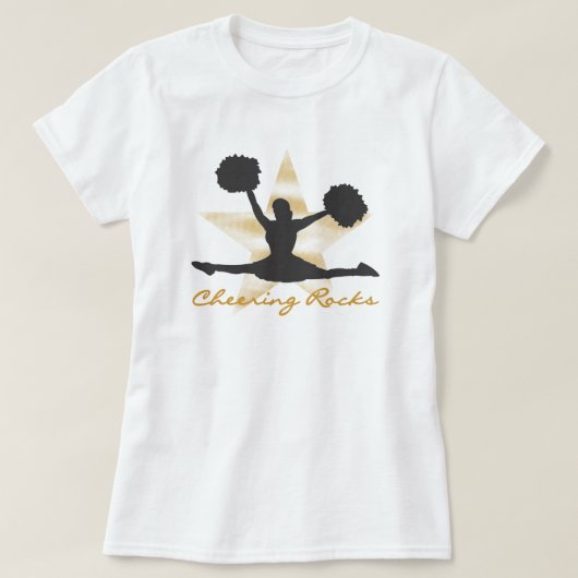 Gold Cheering Rocks T-shirts en cadeautjes (Design voorkant)