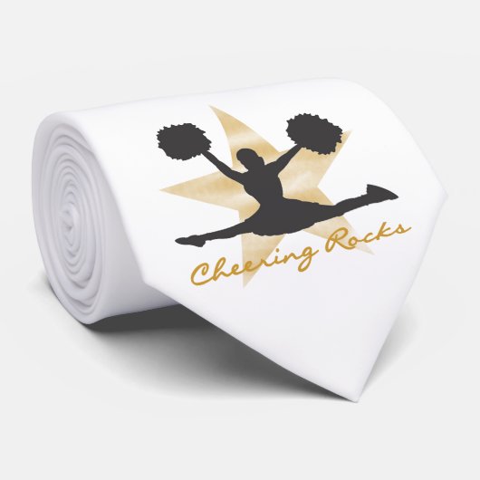 Gold Cheering Rocks T-shirts en cadeautjes Stropdas (Opgerold)