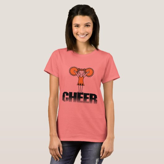 Gold Cheerlead T-shirts en cadeaus (Voorkant volledig)