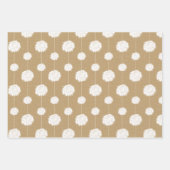 Gold Cheerleader Pom Pom Pattern Inpakpapier Vel (Voorkant 3)