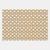 Gold Cheerleader Pom Pom Pattern Inpakpapier Vel (Voorkant)