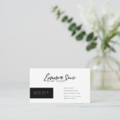 Gold Cheetah Leopard print legant voeg je Logo toe Visitekaartje (Staand voorkant)