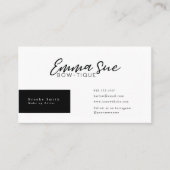 Gold Cheetah Leopard print legant voeg je Logo toe Visitekaartje (Voorkant)